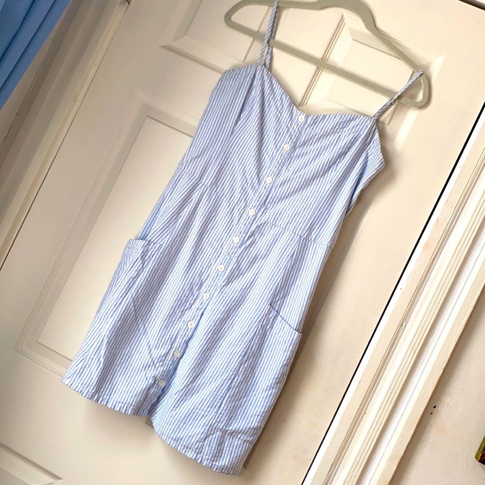 Abercrombie Blue Striped Mini Dress